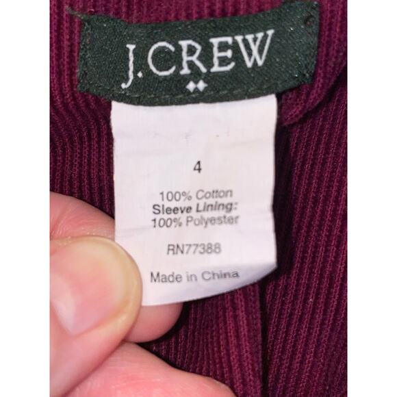 J. Crew Y2K Corduroy Bella Mulled Wine Cotton Jacket - Size 4 - Cute with Jeans! - Picture 5 of 8